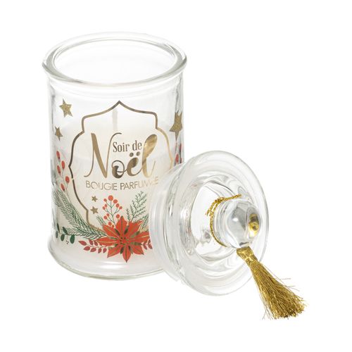 Bougie Parfumée Dans Pot En Verre Avec Pompon 85g