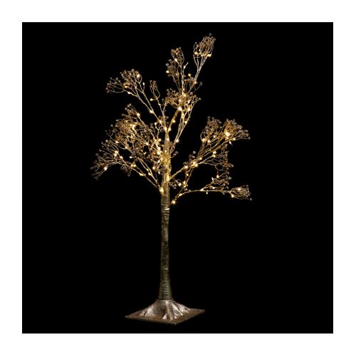 Arbre Lumineux 90 cm Bouquets Or - Or