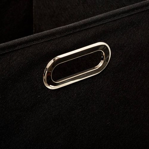 Boîte De Rangement Noir 31 X 31 Cm