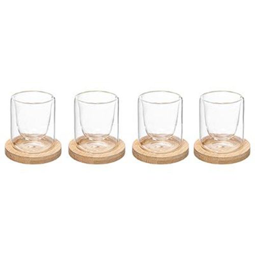 Lot De 4 Tasses À Café "clea" 15cl Naturel