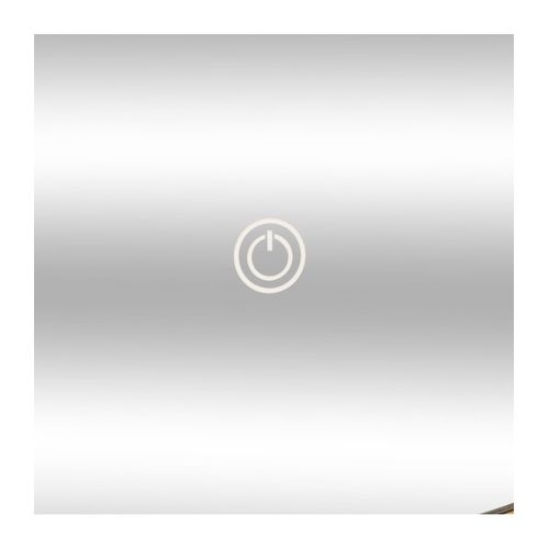 Miroir Mural Rond Lumineux à LED 3 Intensités En Bambou Et Verre D 57 Cm