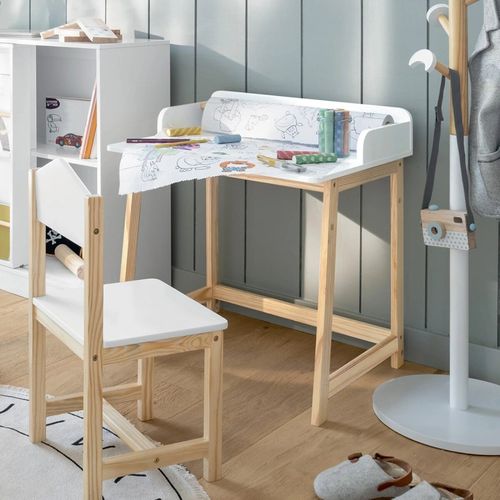 Bureau Enfant Blanc Avec Dérouleur Atmosphera