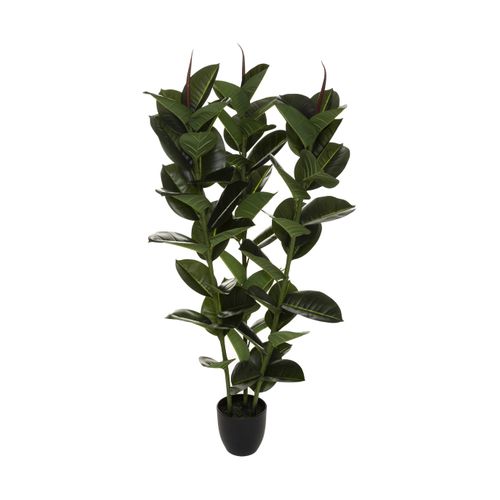 Plante Artificielle Ficus Robusta En Pot H 120 Cm