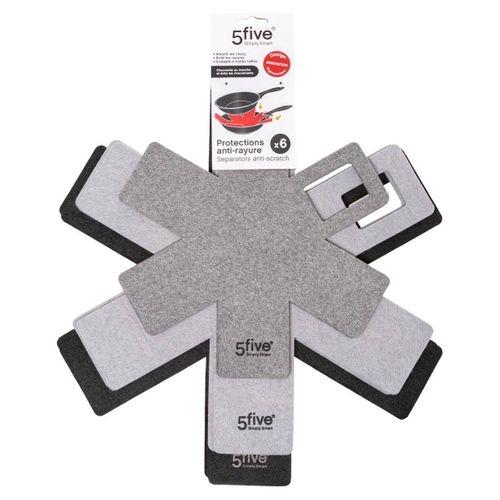 6 Protections Anti-rayures Gris/noir