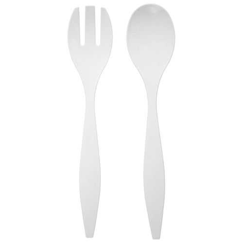 Couverts à Salade Blanc Square