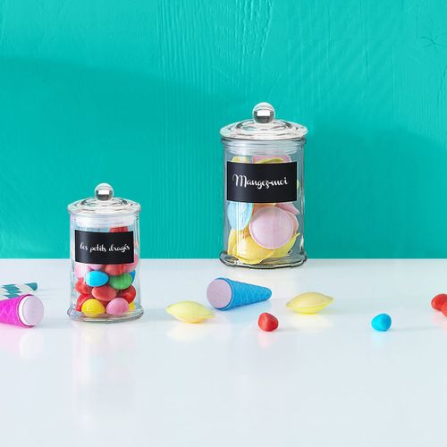 Bonbonnière En Verre Avec Ardoise 12l