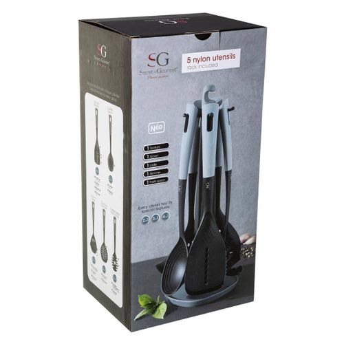 Lot De 5 Ustensiles Avec Support Néo