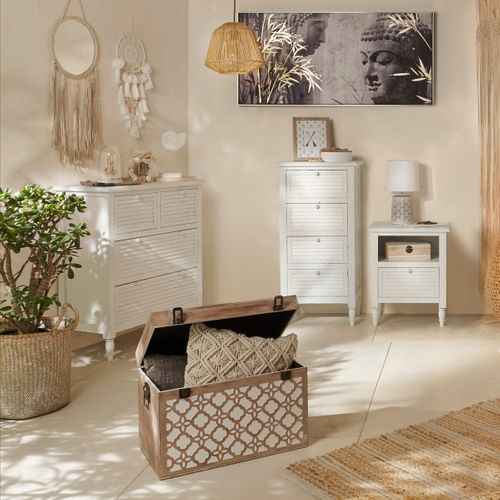 Lampe à Poser En Céramique Décorée H 35 Cm