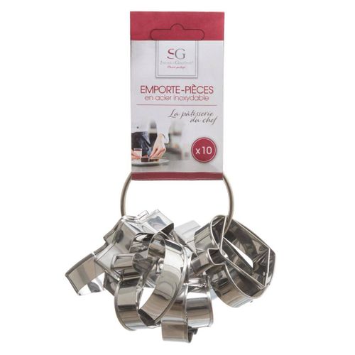 Lot De 10 Emporte-pièces En Acier