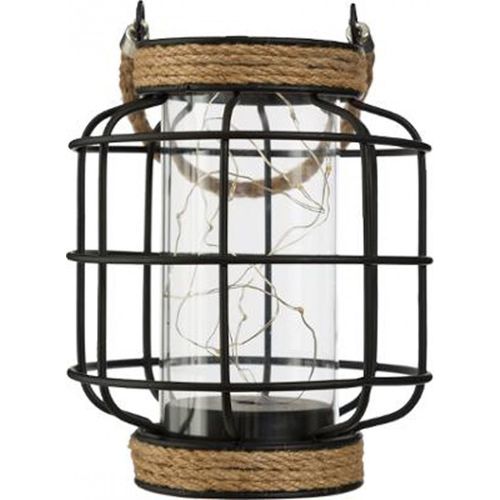 Lanterne Décorative En Métal Filaire 10 Microled H 17,5 Cm