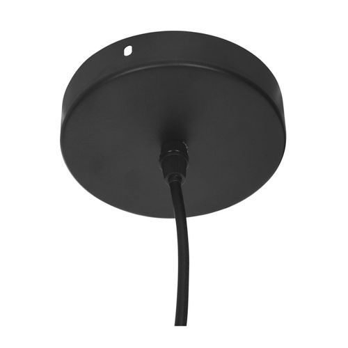 Luminaire Suspension En Bois Et Métal Noir D 15 Cm
