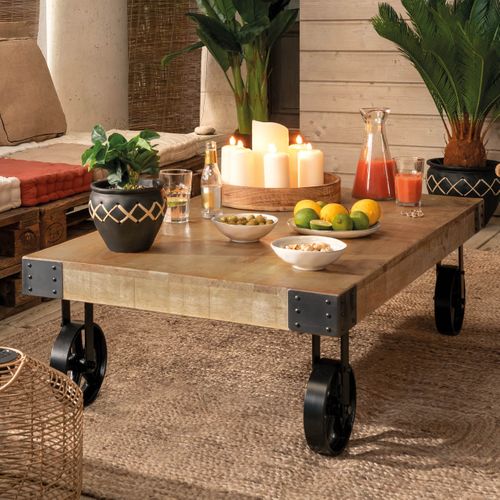 Table Basse Silas Bois Massif Atmosphera