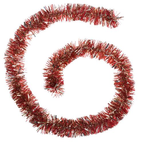 Guirlande De Noël Large 10 Cm Rouge Et Or Longueur 2 Mètres