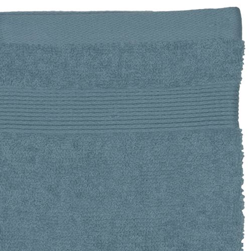 Lot De 2 Gants De Toilette En Coton Bleu Orage Tissu Éponge 15 X 21 Cm