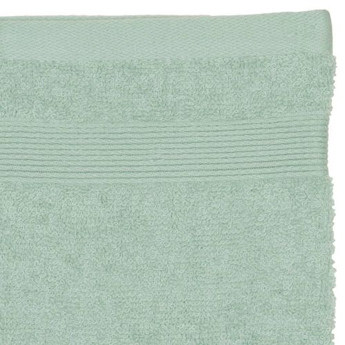 Lot De 2 Gants De Toilette En Coton Vert Céladon Tissu Éponge 15 X 21 Cm