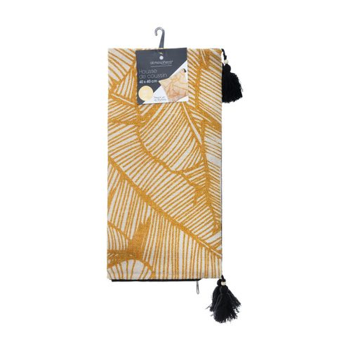 Housse de coussin 40x40 cm TROPIK Jaune