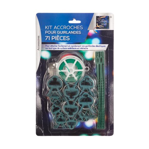Lot De 71 Accessoires Pour Accrocher Vos Décorations Électriques De Noël