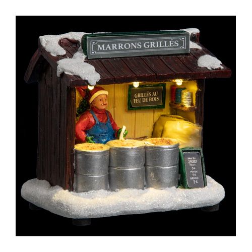 Village De Noël Lumineux Stand De Marché