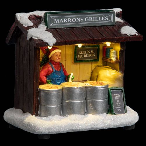 Village De Noël Lumineux Stand De Marché