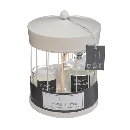 Coffret Senteur 1 Diffuseur De Parfum 6 Bâtonnets 1 Bougie Parfumée