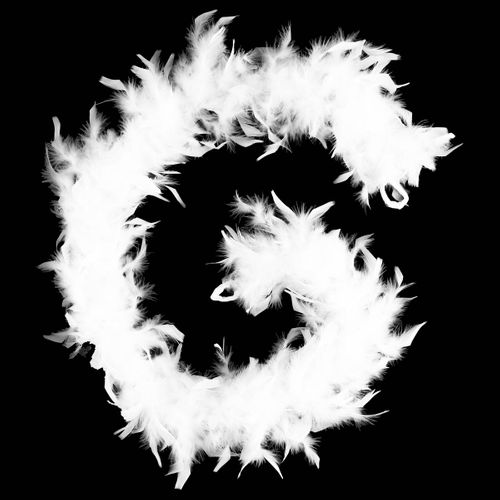 Guirlande De Noël Large 9 Cm Boa Plumes Longueur 1.8 Mètres