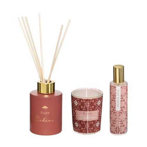 Coffret Senteur Gypsy Diffuseur De Parfum, Bougie Parfumée Et Spray