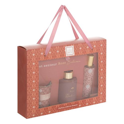 Coffret Senteur Gypsy Diffuseur De Parfum, Bougie Parfumée Et Spray