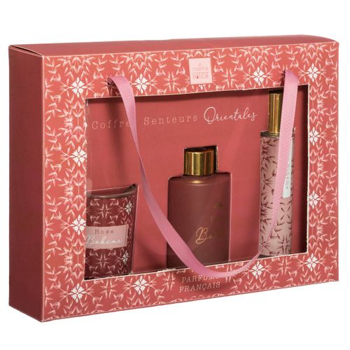 Coffret Senteur Gypsy Diffuseur De Parfum, Bougie Parfumée Et Spray