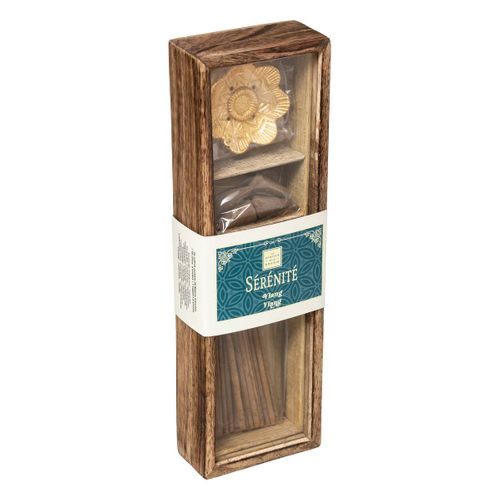 Coffret Senteur Encens 30 Batônnets 10 Cônes Et 1 Coupelle