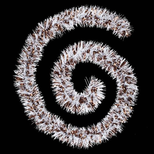 Guirlande De Noël Large 10 Cm Avec Bouclettes Longueur 2 Mètres