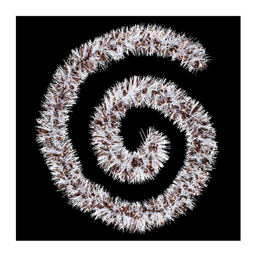 Guirlande De Noël Large 10 Cm Avec Bouclettes Longueur 2 Mètres