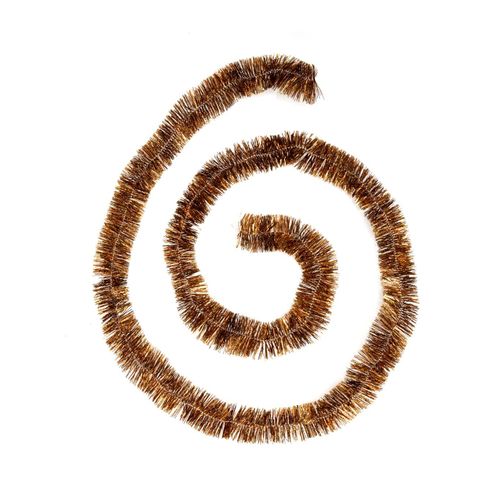 Guirlande De Noël Large 5 Cm Marron Holographique Longueur 2 Mètres