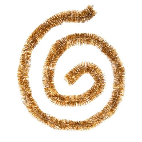 Guirlande De Noël Large 5 Cm Marron Holographique Longueur 2 Mètres