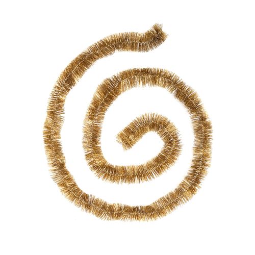 Guirlande De Noël Large 5 Cm Marron Holographique Longueur 2 Mètres