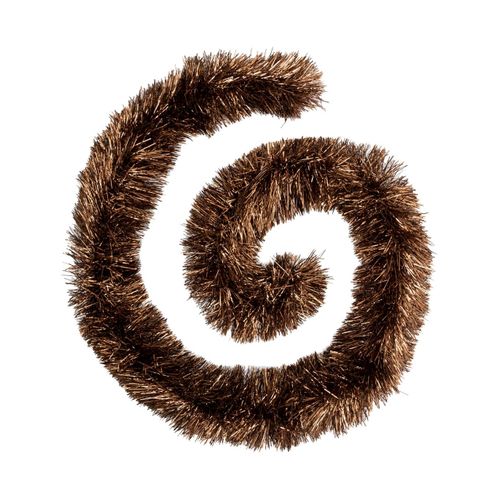 Guirlande De Noël Boa Large 15 Cm Bronze Longueur 2 Mètres