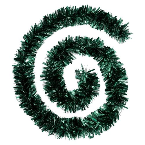 Guirlande De Noël Large 10 Cm Vert Mixte Brillant Et Mat Longueur 2 Mètres