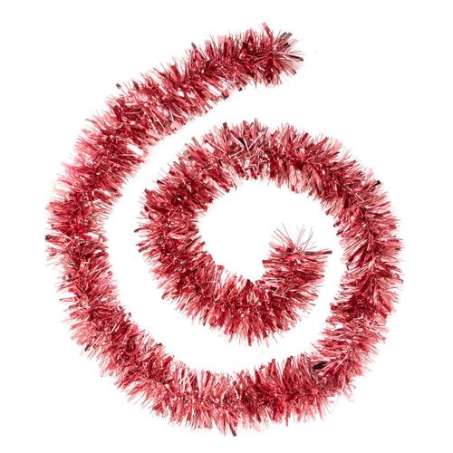 Guirlande De Noël Large 10 Cm Rose Mixte Brillant Et Mat Longueur 2 Mètres