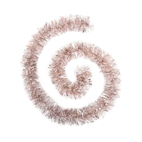 Guirlande De Noël Large 10 Cm Rose Mixte Brillant Et Mat Longueur 2 Mètres