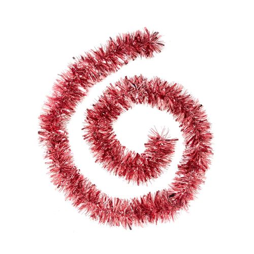 Guirlande De Noël Large 10 Cm Rose Mixte Brillant Et Mat Longueur 2 Mètres