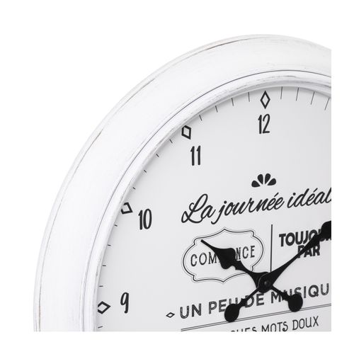 Pendule Murale Aspect Rétro Avec Citations D 60 Cm