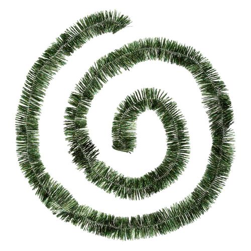 Guirlande De Noël Large 5 Cm Vert Holographique Longueur 2 Mètres