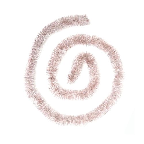 Guirlande De Noël Large 5 Cm Rose Holographique Longueur 2 Mètres