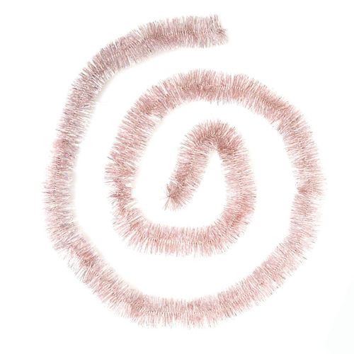 Guirlande De Noël Large 5 Cm Rose Holographique Longueur 2 Mètres