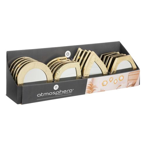 Miroir "romy" - Métal - 18x18 Cm