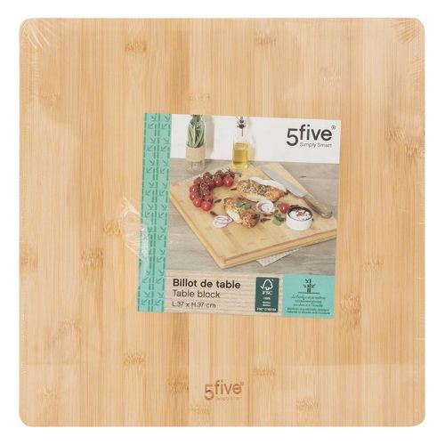 Planche à Découper Carrée En Bambou 37 X 37 Cm