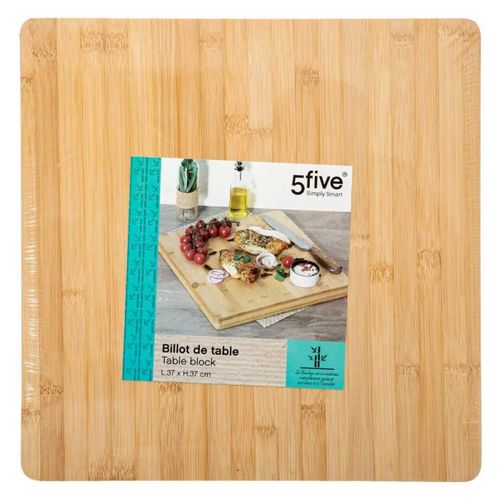 Planche à Découper Carrée En Bambou 37 X 37 Cm