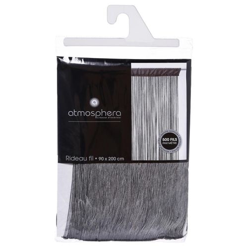 Rideau Fil Gris 90 X 200 Cm Densité Optimale