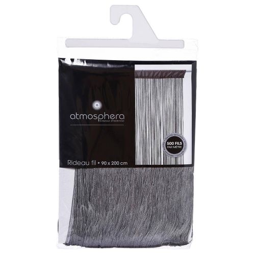 Rideau Fil Gris 90 X 200 Cm Densité Optimale