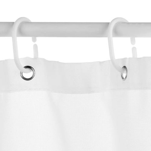Rideau De Douche 180x200cm Blanc Colorama