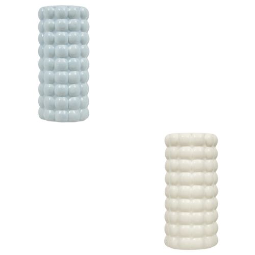 Vase boules H. 23 cm SKY Blanc ou bleu ciel